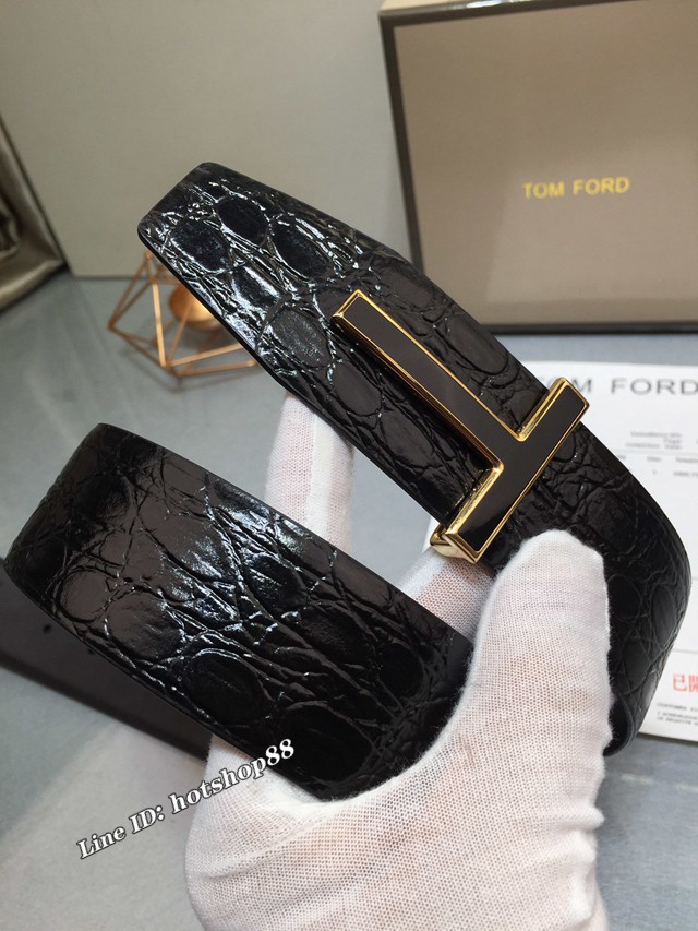 TOM FORD商務男士皮帶 湯姆福特雙面小牛皮腰帶  jjp1874